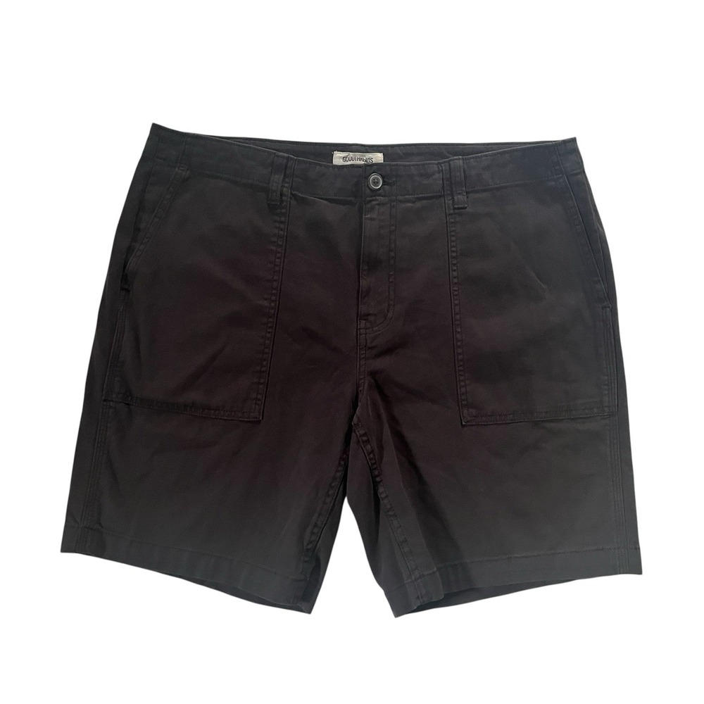Goodthreads Men's Size 36 Black Chino Shorts 97% Cotton Basic‎ Capsule